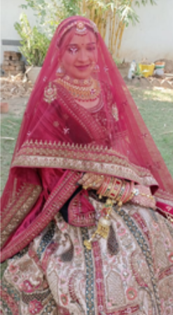 Professional makeup application — best bridal makeup artist in Mehsana, Gujarat